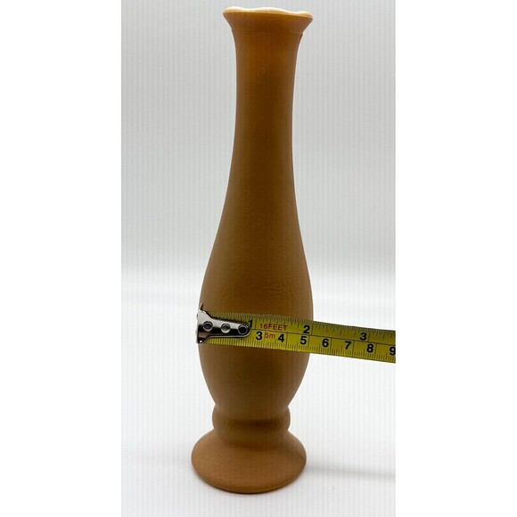 Tan Beige Matte Milk Glass Bud Vase - Picture 8 of 8